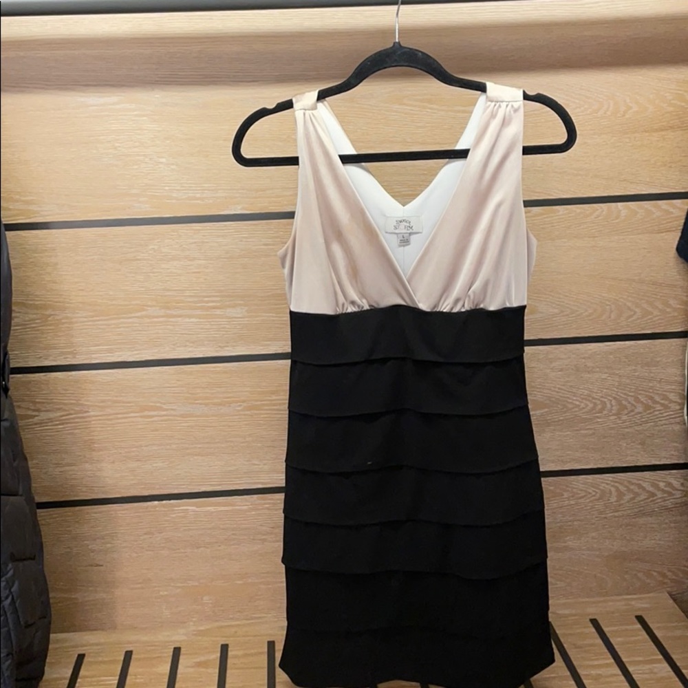 Black & gold dress